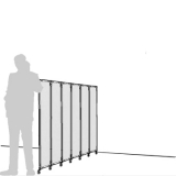 Separè a parete CLIPPER ROLLER LIGHT 30  - cm 184x140h (6 elementi) - Separè a parete CLIPPER ROLLER LIGHT 30  - cm 184x140h (6 elementi)