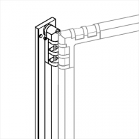 Separè a parete CLIPPER ROLLER LIGHT 30 - cm 184x180h (6 elementi)