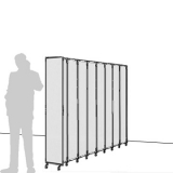 Separè a parete CLIPPER ROLLER LIGHT 30 PLUS - cm 249x180h (8+1 elementi)  - Separè a parete CLIPPER ROLLER LIGHT 30 PLUS - cm 249x180h (8+1 elementi) 