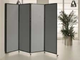 Separè a parete CLIPPER ROLLER LIGHT "laminato" - cm 199x201h (3 elementi)