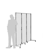 Separè autostabile CLIPPER ROLLER "laminato" - cm 211x193h (3 elementi) - Separè autostabile CLIPPER ROLLER 