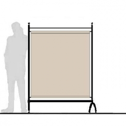 Pannello divisorio ARTE' con tessuto - cm 130x182h