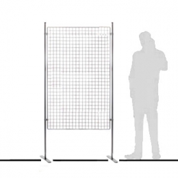 Pannello espositivo EXPO'  "griglia" con basi dritte - cm 110x200h