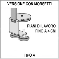 Schermo parafiato ONDESK FRONT OFFICE per front office - cm 125x75h  con morsetti tipo A