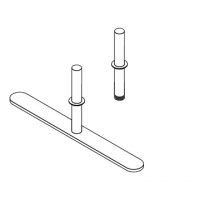 Pannello divisorio TXT di prosecuzione con 1 base dritta - cm 160x140h