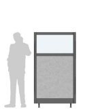 Pannello divisorio XILOX "finestrato feltro"- cm100x180h - Pannello divisorio XILOX 