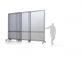 Divisori scorrevoli autostabili su ruote: MACRO SLIDE - 300h