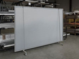 Schermo mobile su ruote MACRO VELA "alveolare" - cm 200x200h 