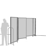 Separè a parete MACRO ZIG ZAG LIGHT "alveolare" - cm 560x200h (6 elementi) - Separè a parete MACRO ZIG ZAG LIGHT 